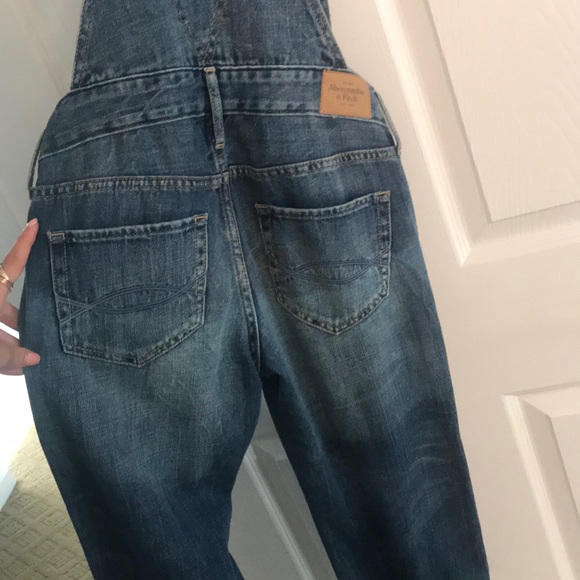 Abercrombie & Fitch distressed denim overalls - Picture 5 of 5